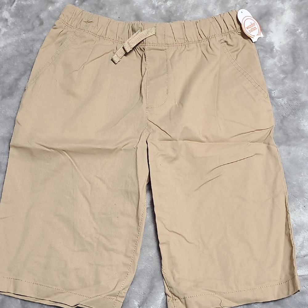 Wonder Nation Kids Tan Elastic Waist Shorts